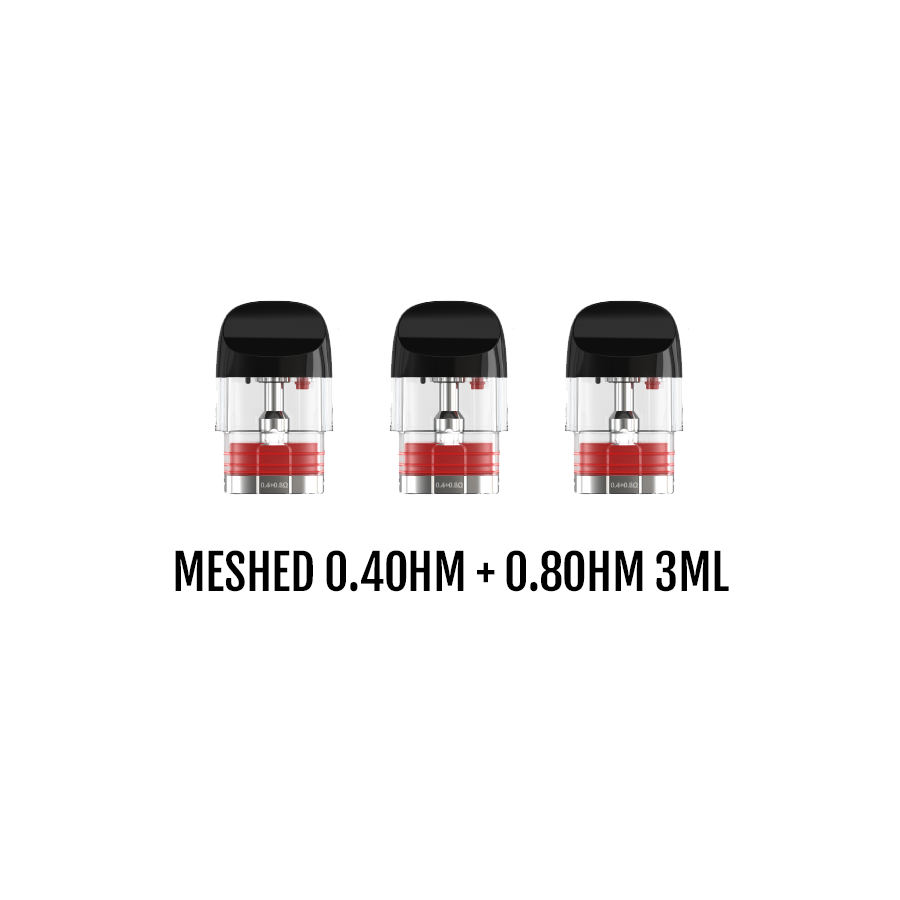 SMOK NOVO 5 REPLACEMENT POD (3 PACK) CRC 0.4OHM DUAL MESH + 0.8OHM SINGLE MESH 3ML