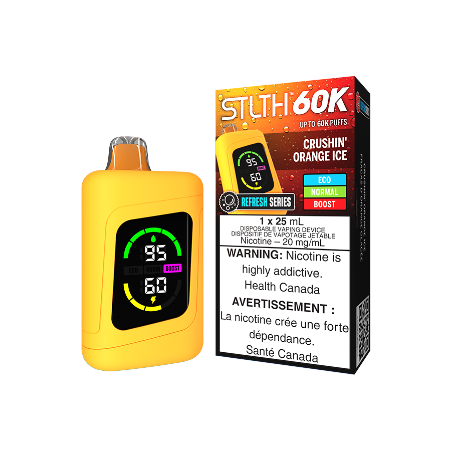 STLTH 60K DISPOSABLE - REFRESH SERIES CRUSHIN' ORANGE ICE