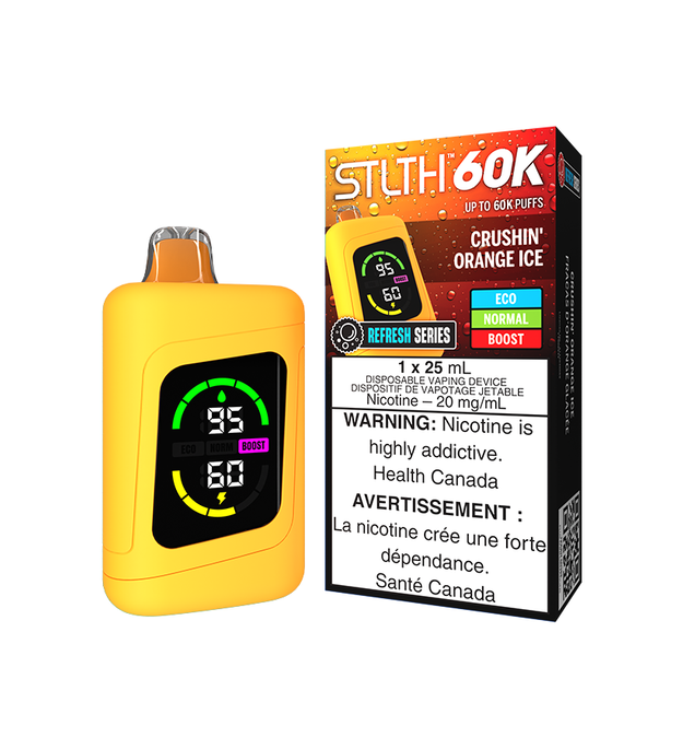 STLTH 60K DISPOSABLE - REFRESH SERIES CRUSHIN' ORANGE ICE