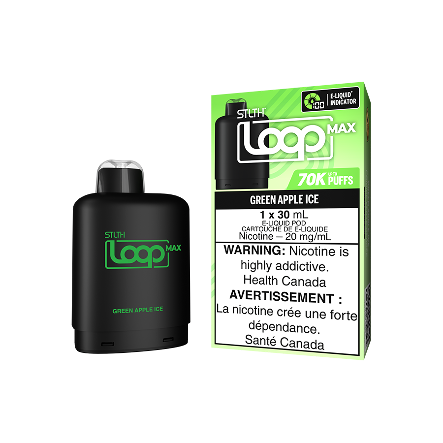 STLTH LOOP MAX POD PACK GREEN APPLE ICE
