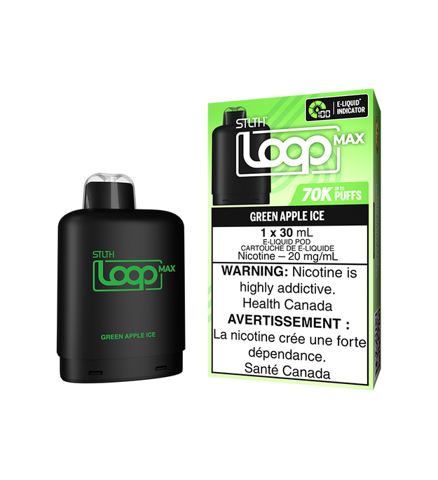 STLTH LOOP MAX POD PACK GREEN APPLE ICE