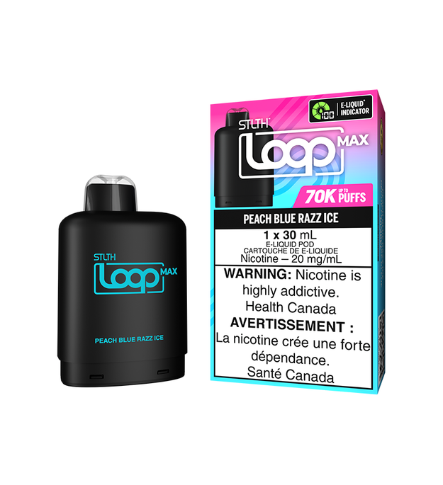 STLTH LOOP MAX POD PACK PEACH BLUE RAZZ ICE