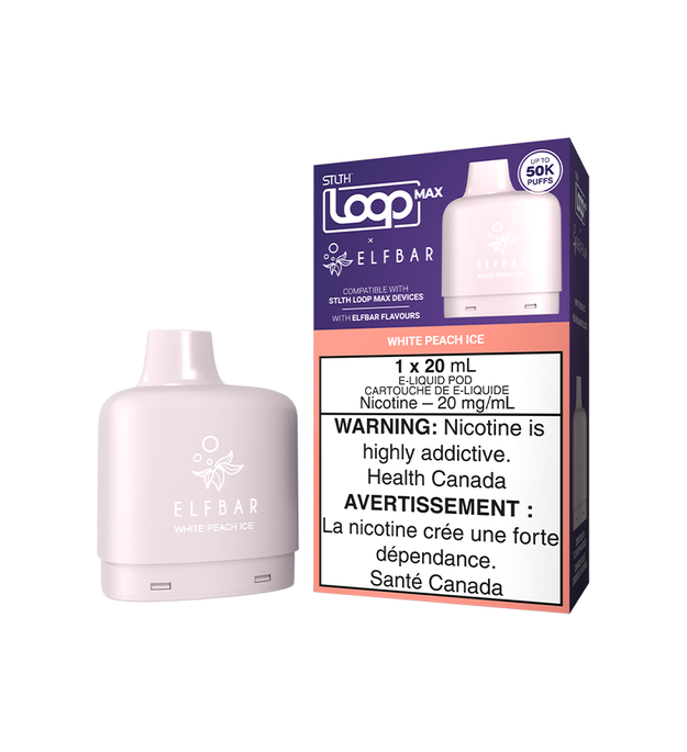 STLTH Loop Max x Elfbar Pod Pack White Peach Ice