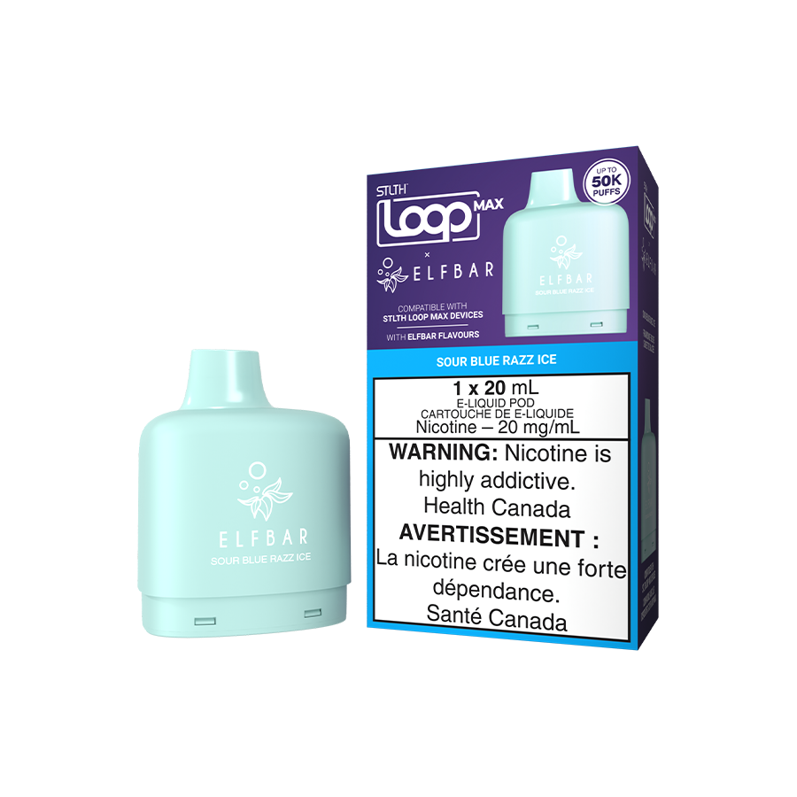 STLTH Loop Max x Elfbar Pod Pack Sour Blue Razz Ice