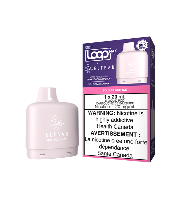 STLTH Loop Max x Elfbar Pod Pack Sour Peach Ice