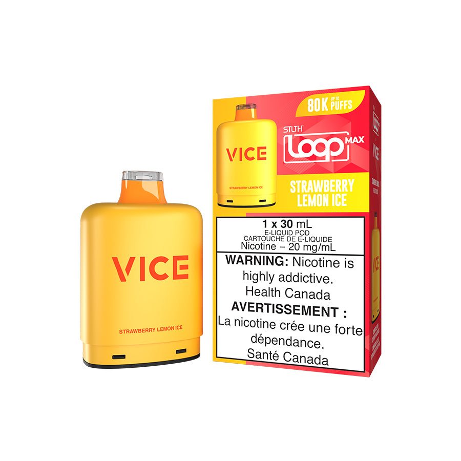 STLTH LOOP MAX X VICE POD STRAWBERRY LEMON ICE