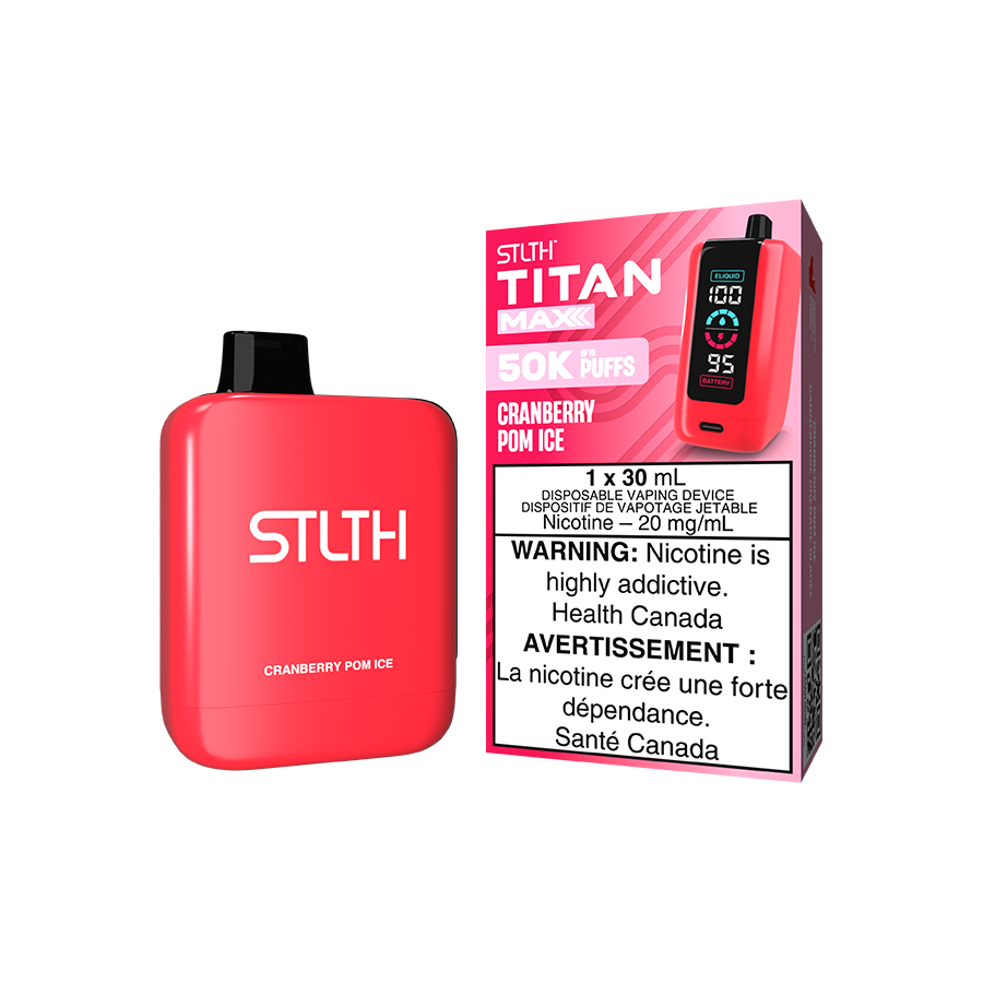 STLTH TITAN MAX DISPOSABLE CRANBERRY POM ICE