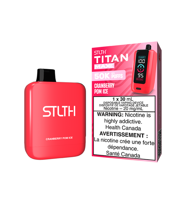 STLTH TITAN MAX DISPOSABLE CRANBERRY POM ICE