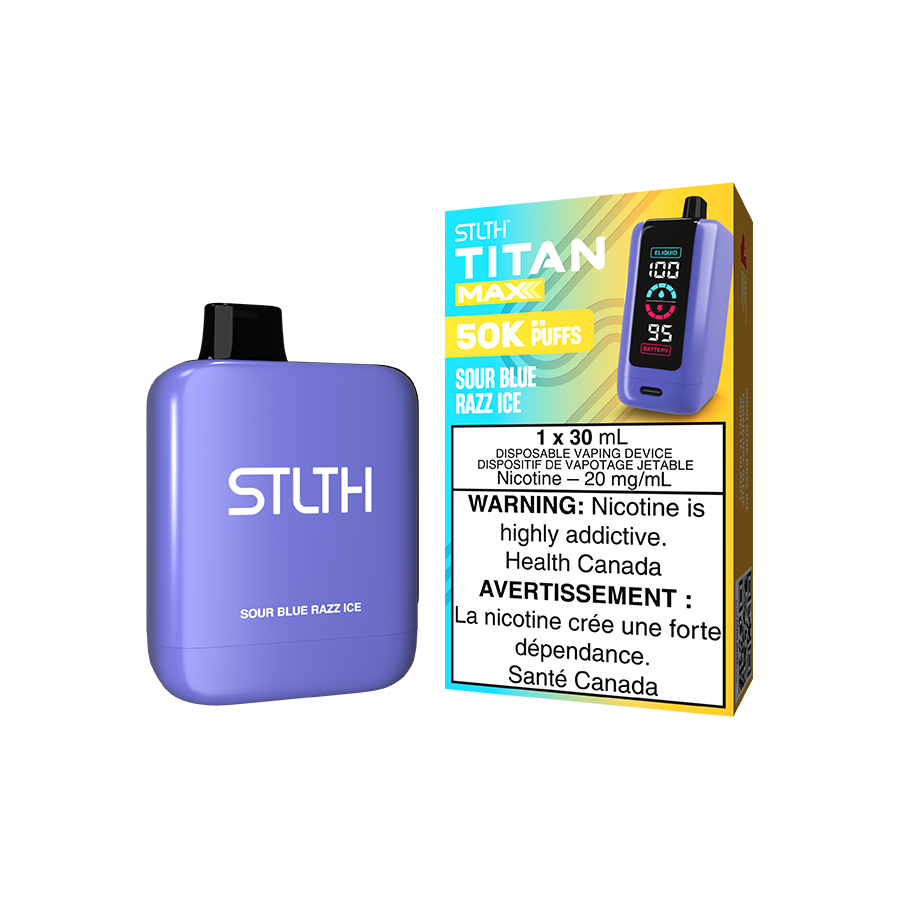 STLTH TITAN MAX DISPOSABLE SOUR BLUE RAZZ ICE