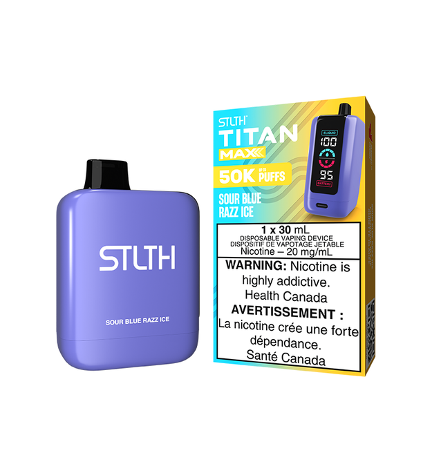 STLTH TITAN MAX DISPOSABLE SOUR BLUE RAZZ ICE
