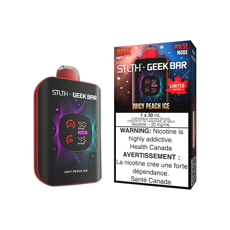 STLTH X GEEK BAR CANADA LIMITED EDITION DISPOSABLE - JUICY PEACH ICE