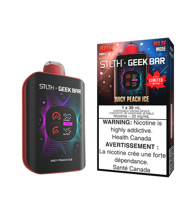 STLTH X GEEK BAR CANADA LIMITED EDITION DISPOSABLE - JUICY PEACH ICE