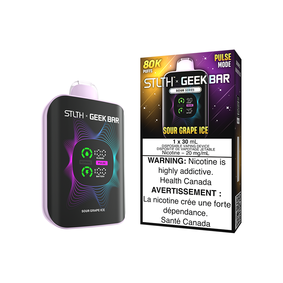 STLTH X GEEK BAR DISPOSABLE - SOUR GRAPE ICE