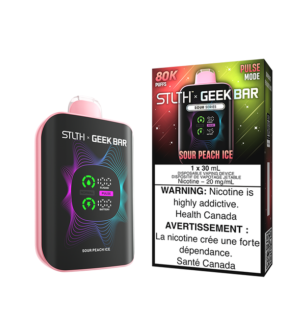 STLTH X GEEK BAR DISPOSABLE - SOUR PEACH ICE