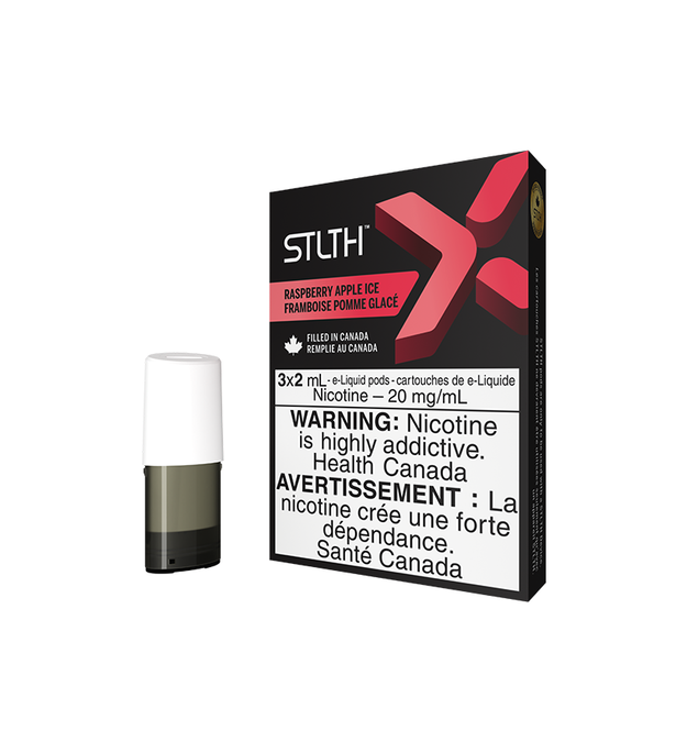 STLTH X POD PACK RASPBERRY APPLE ICE (3 PACK)