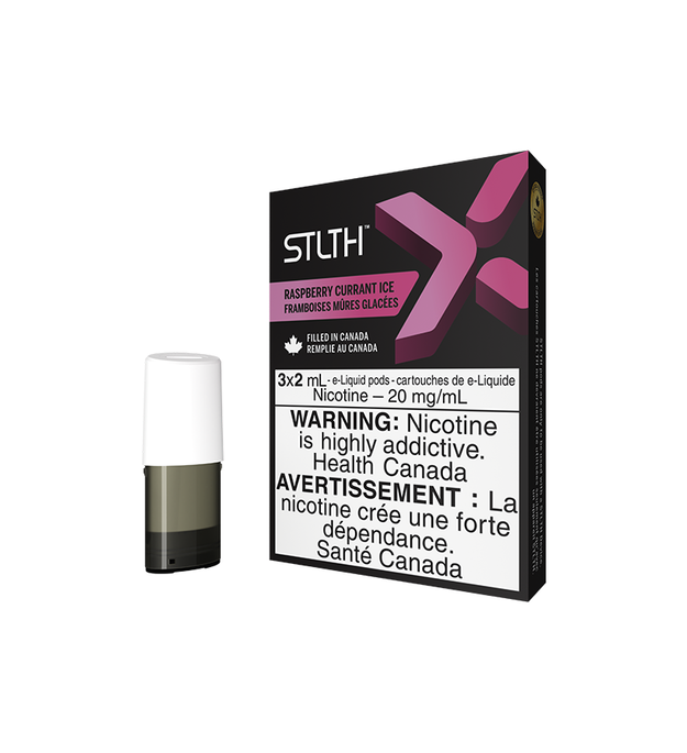 STLTH X POD PACK RASPBERRY CURRANT ICE (3 PACK)