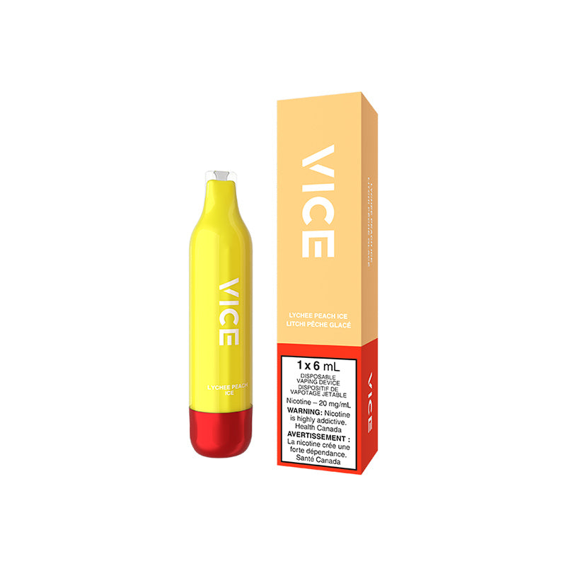 VICE 2500 DISPOSABLE LYCHEE PEACH ICE 20MG