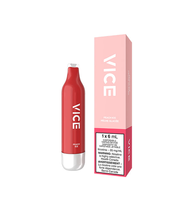 VICE 2500 DISPOSABLE PEACH ICE 20MG