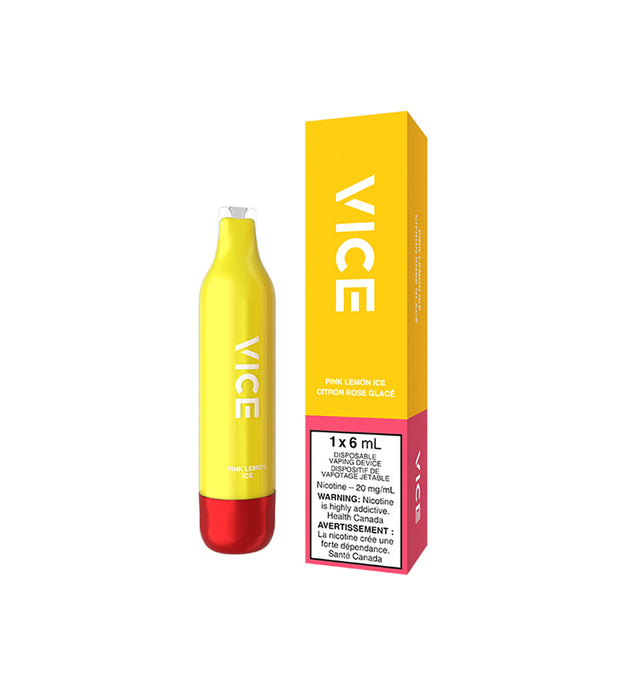 VICE 2500 DISPOSABLE PINK LEMON ICE 20MG