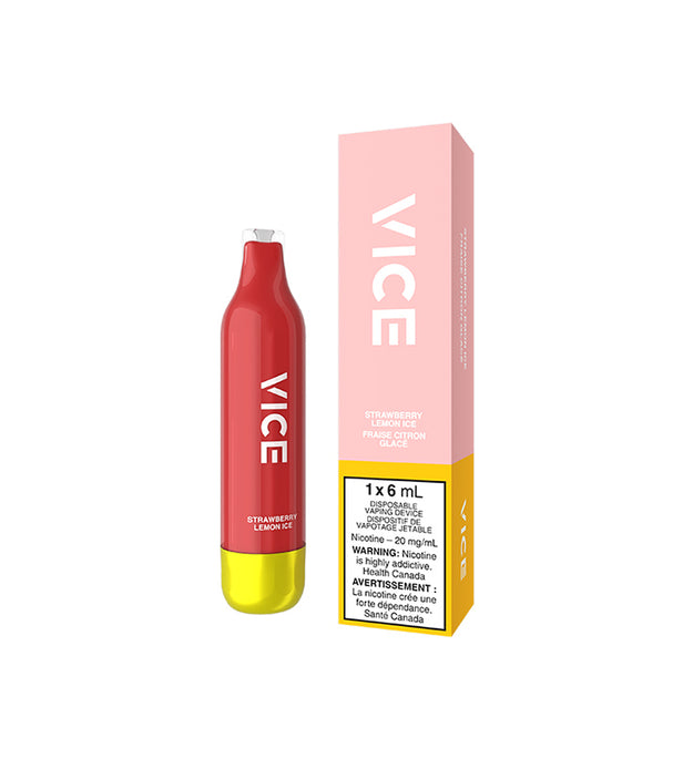 VICE 2500 DISPOSABLE STRAWBERRY LEMON ICE 20MG