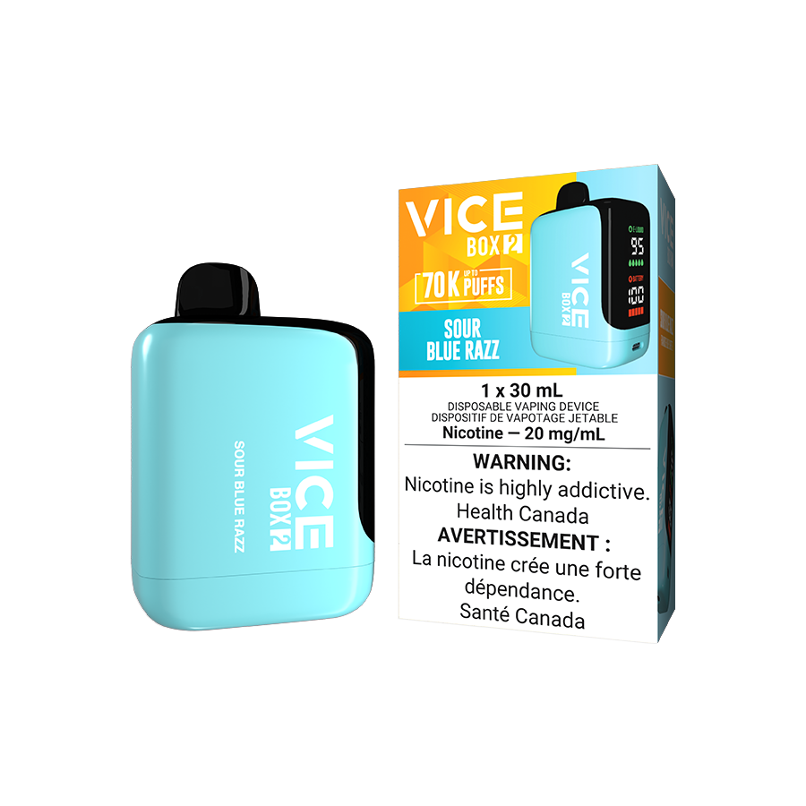 VICE BOX 2 DISPOSABLE SOUR BLUE RAZZ