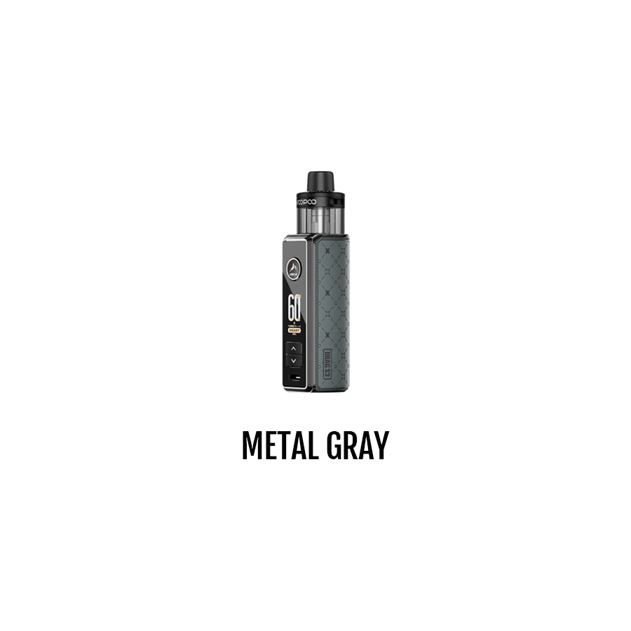 Voopoo Drag S3 Pod Kit in Metal Gray with 5ml PnP X Pod