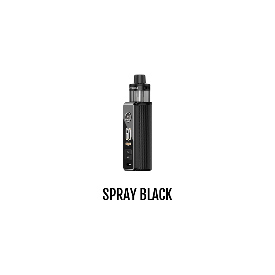 Voopoo Drag S3 Pod Kit in Spray Black with 5ml PnP X Pod