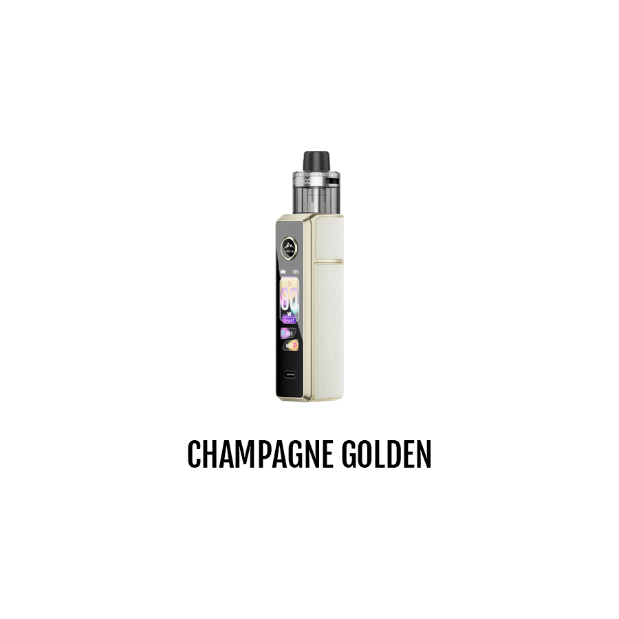 Voopoo Drag X3 Pod Kit in Champagne Golden with 5ml PnP X Pod