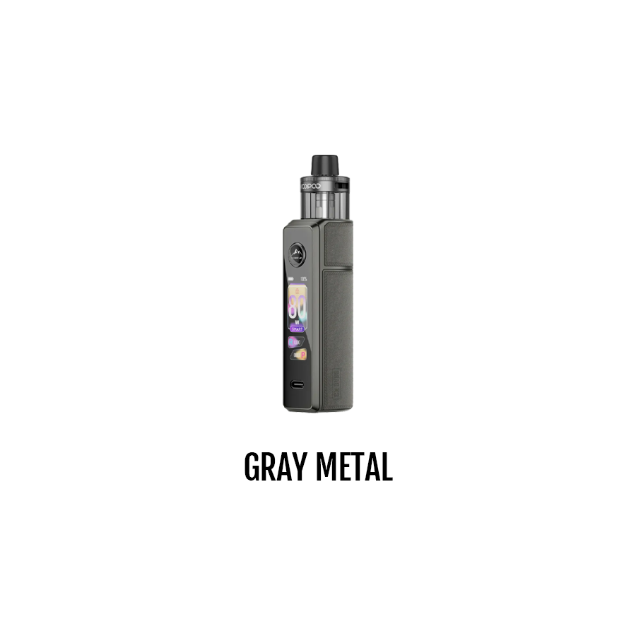 Voopoo Drag X3 Pod Kit in Gray Metal with 5ml PnP X Pod