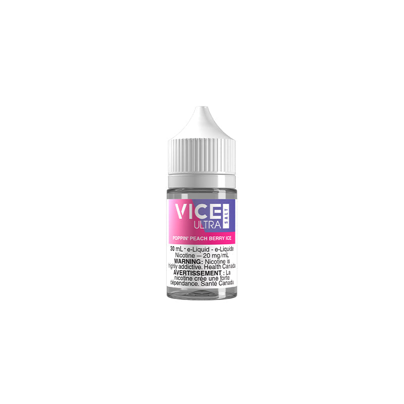 POPPIN' PEACH BERRY ICE BY VICE ULTRA SALT